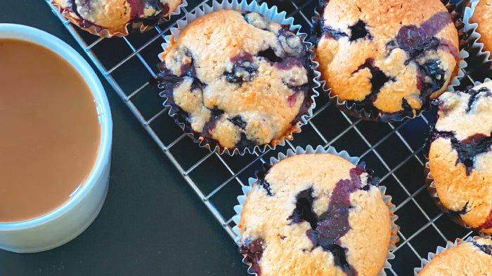 Blueberry High Protein Muffins (gluten free)