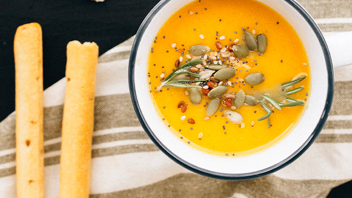 Roasted Carrot Soup with Collagen Boost