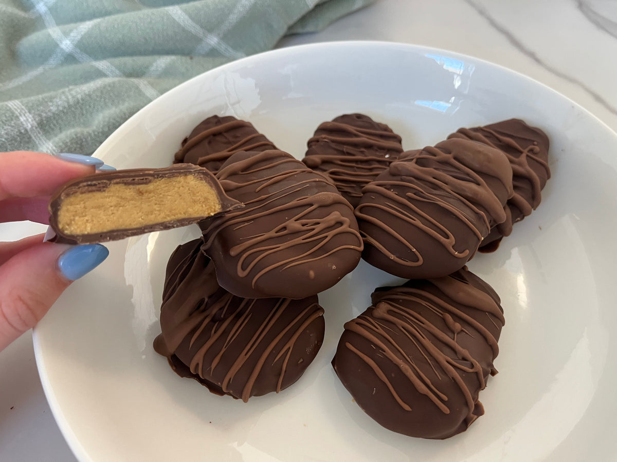 Image of Chocolate covered peanut butter eggs