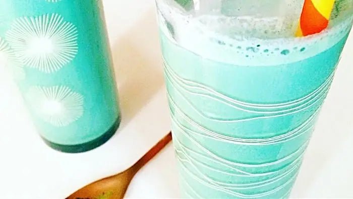 Blue-Matcha-Vanilla-Mocktail Further Food