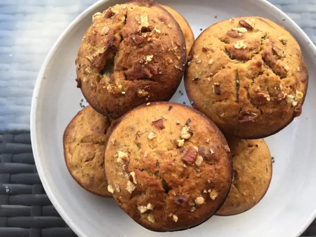 The-BEST-Fluffy-Banana-Bread-Chia-Seed-Muffins-gluten-free Further Food