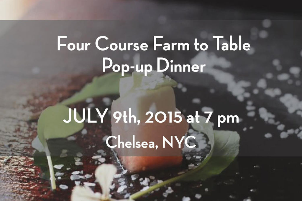Our first 4-Course Farm to Table Pop-up Dinner