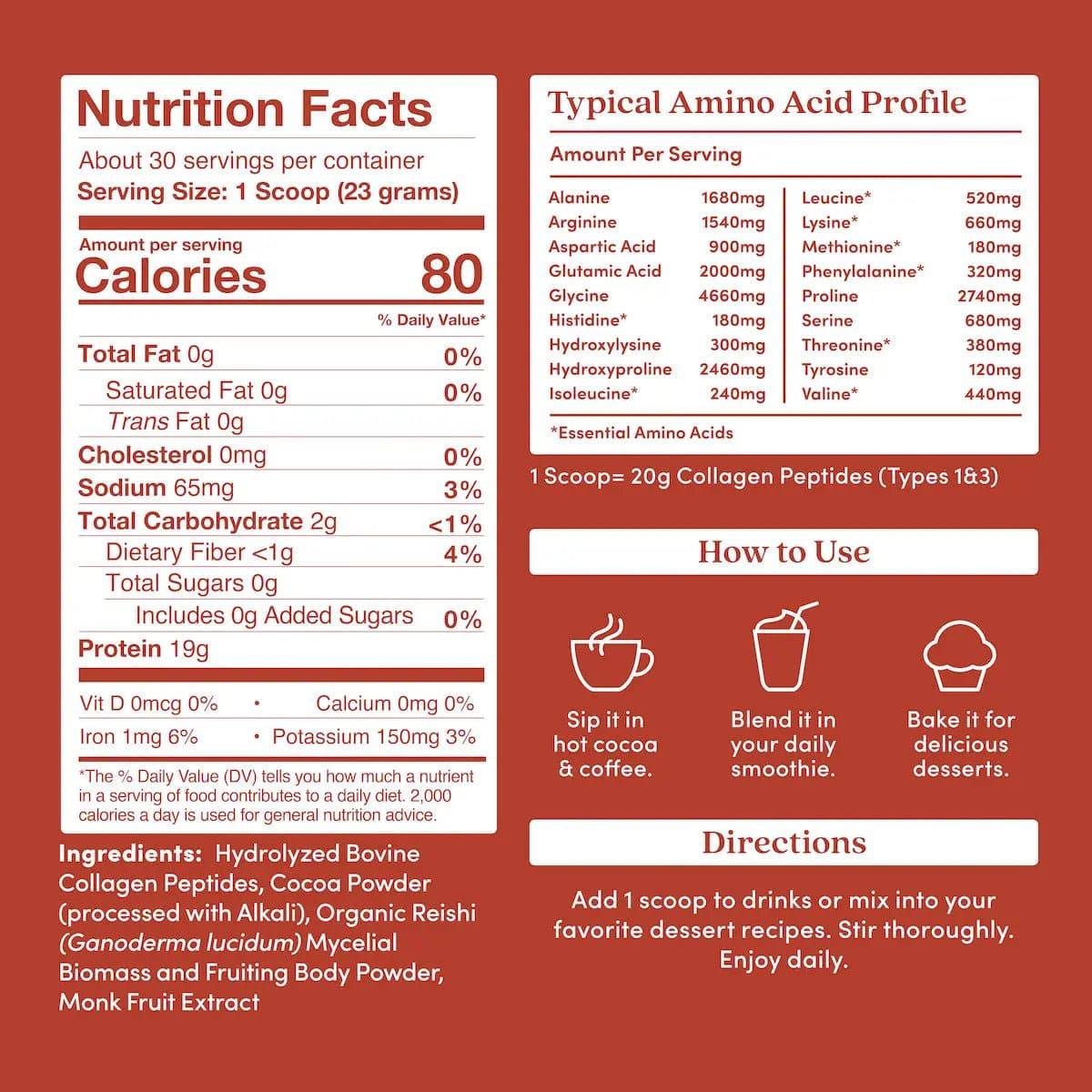 Chocolate Collagen Peptides Powder - Further Food -