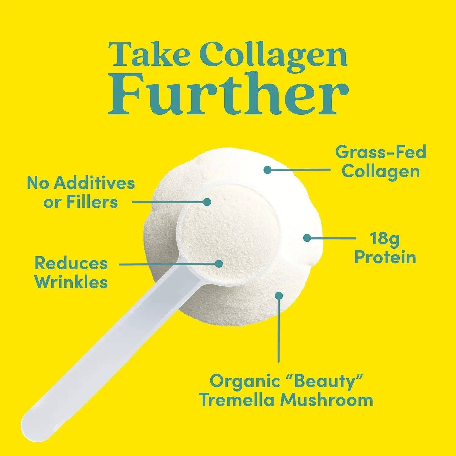 Vanilla Collagen Peptides Powder - Further Food -  Scoop