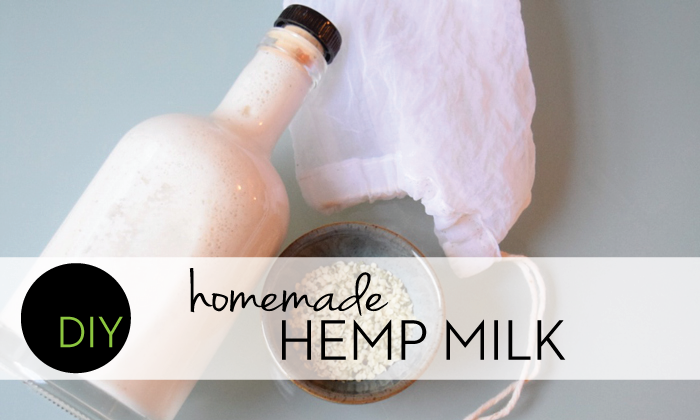 Do it yourself: Homemade Hemp Milk