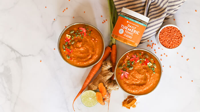 Anti-Inflammatory Carrot Lentil Turmeric Soup