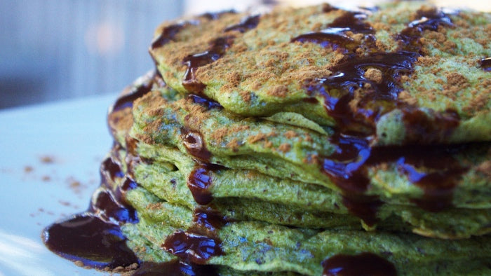 Matcha Protein Pancakes (Low-Carb, Dairy-Free)