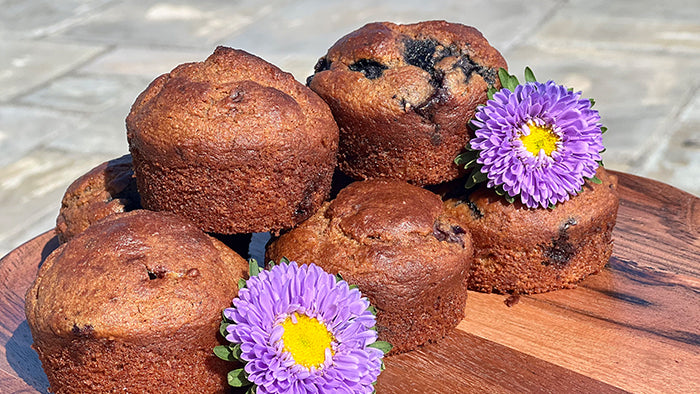 Healthy Whole Wheat Banana Collagen Muffins - Further Food