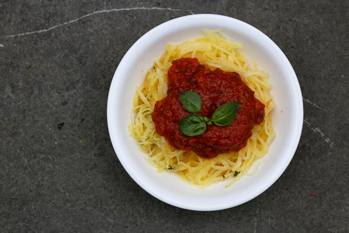 Spaghetti Squash with Simple Tomato Sauce