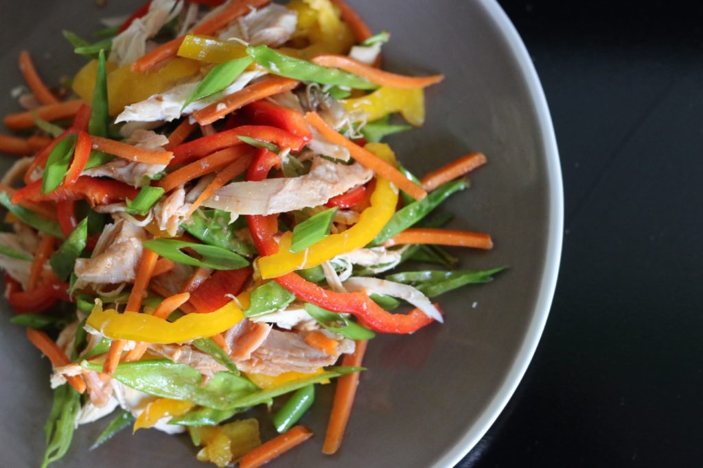 Easy Spicy Asian Chicken Salad