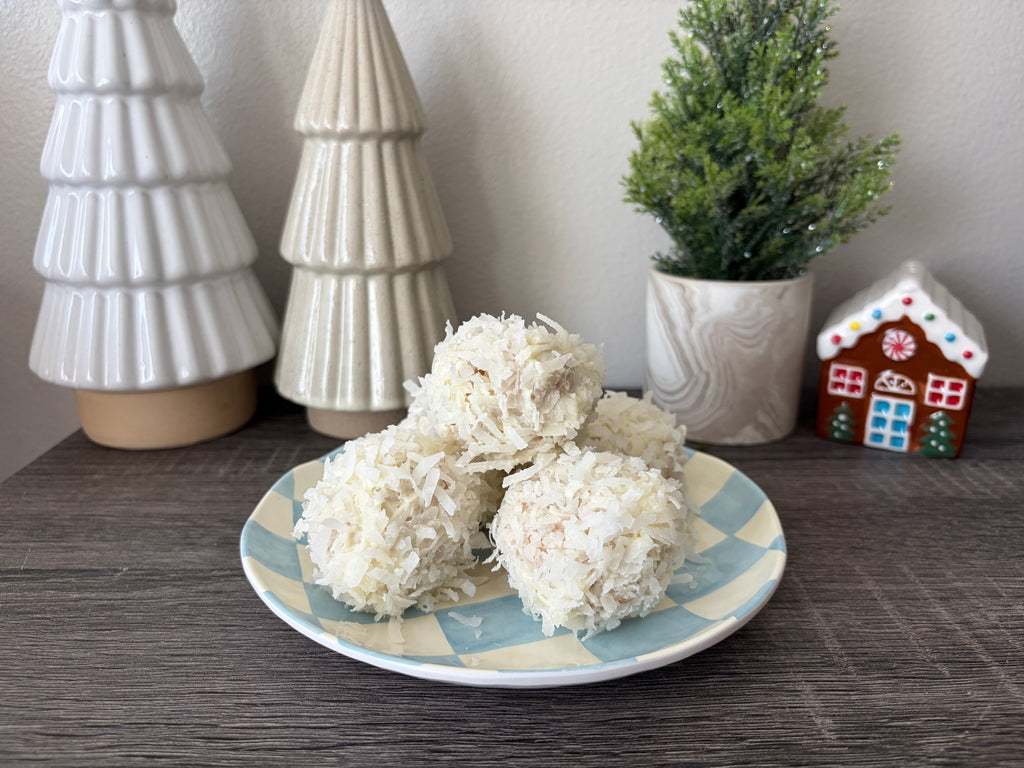 Vanilla coconut snowballs