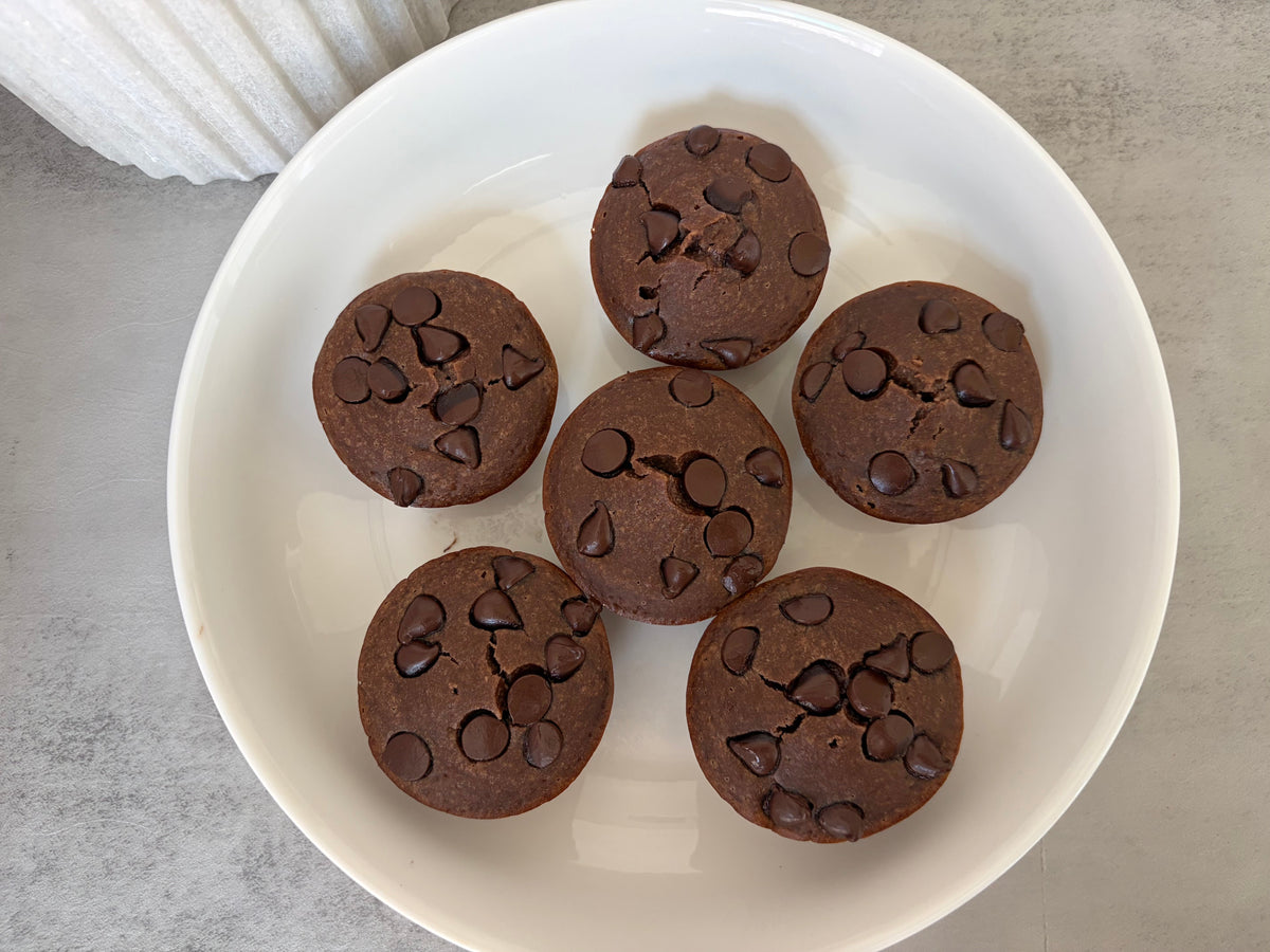 Flourless Chocolate Banana Blender Muffins