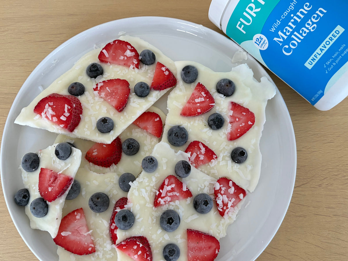 Red, White & Blue Yogurt Bark