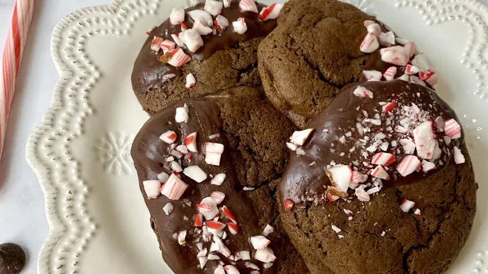 Dark Chocolate Collagen Peppermint Cookies - Further Food