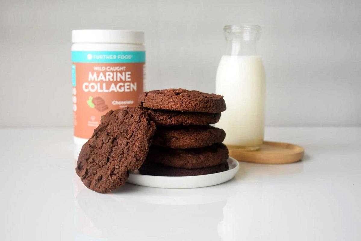 Double Decadence Chocolate Collagen Cookies - Further Food