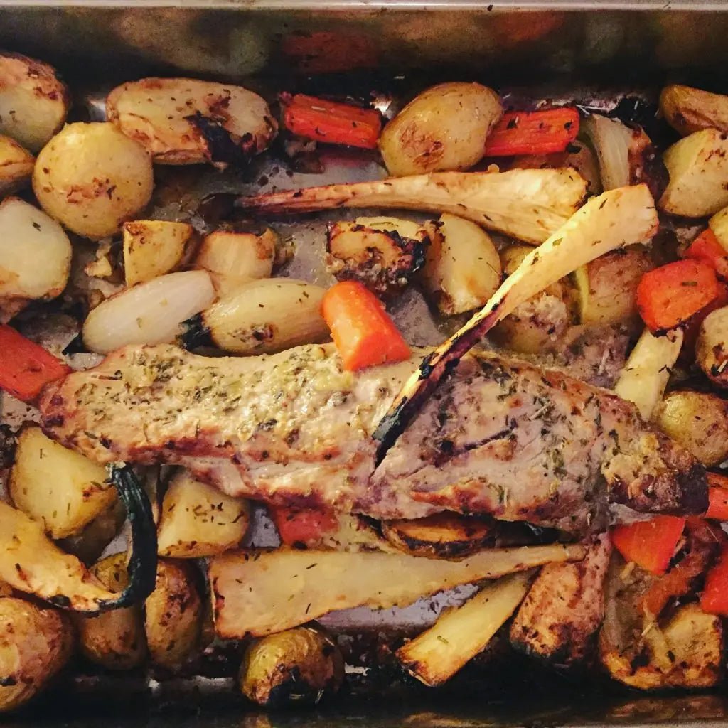 Marinated Pork Tenderloin Traybake - Further Food
