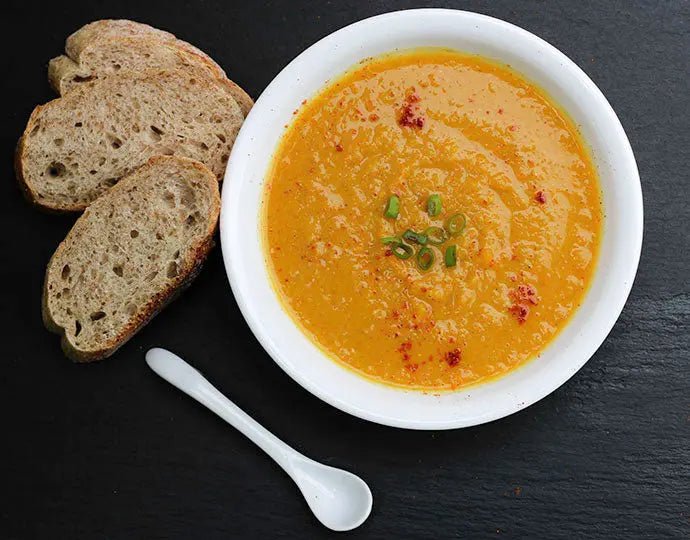 Powerhouse Butternut Squash, Carrot, Red Lentil Soup - Further Food