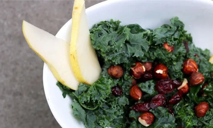 Raw Kale Salad with Wintry Mix-Ins - Further Food