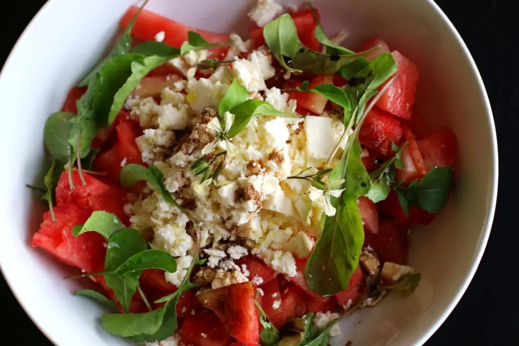 Watermelon, Feta, Arugula Salad or Bites - Further Food