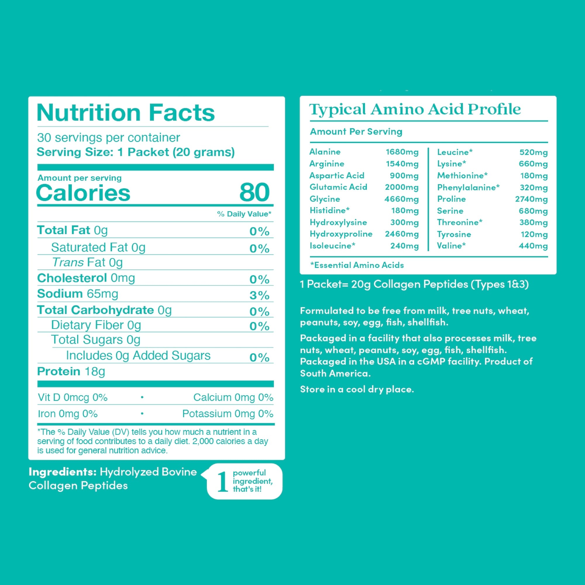Unflavored Collagen Stick Packets (30 ct.)