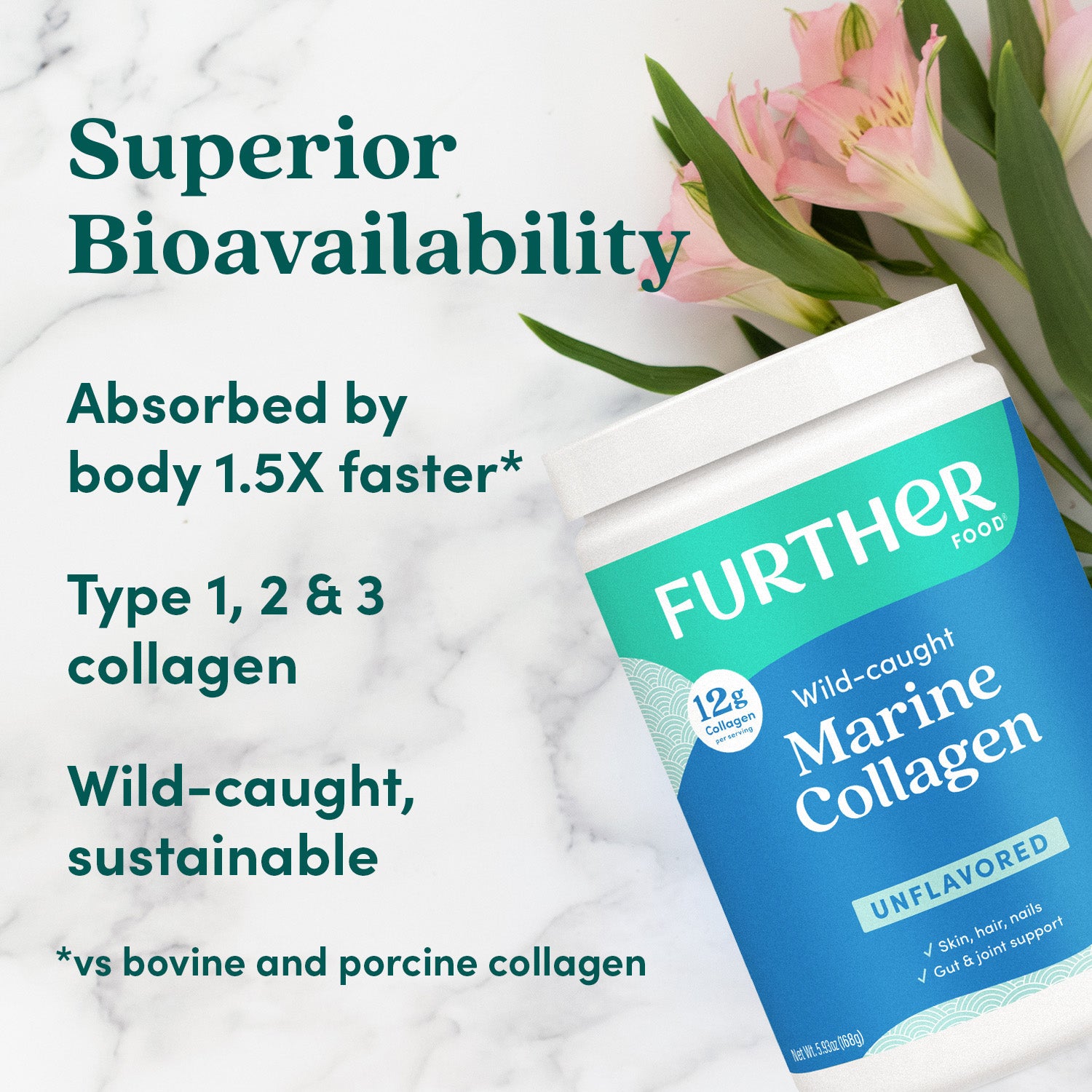 Unflavored Marine Collagen Powder