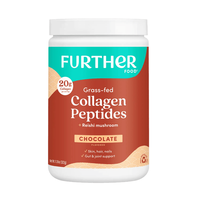 Chocolate Collagen Peptides Powder - Further Food -  11-oz.-14-SERVINGS