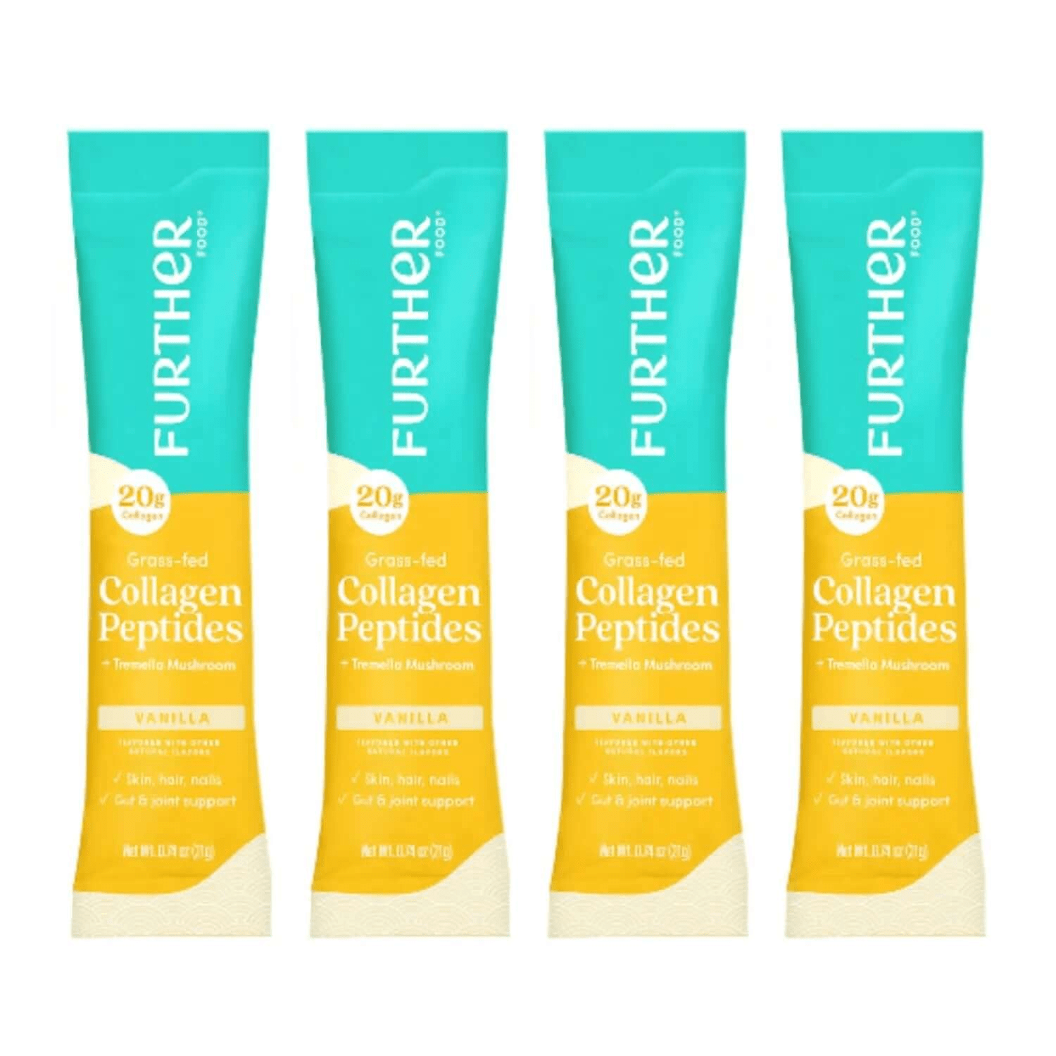 Chocolate Collagen Sampler Pack (4 ct.) | Further Food | Vanilla