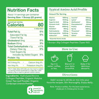 Matcha Collagen Peptides Powder | Further Food