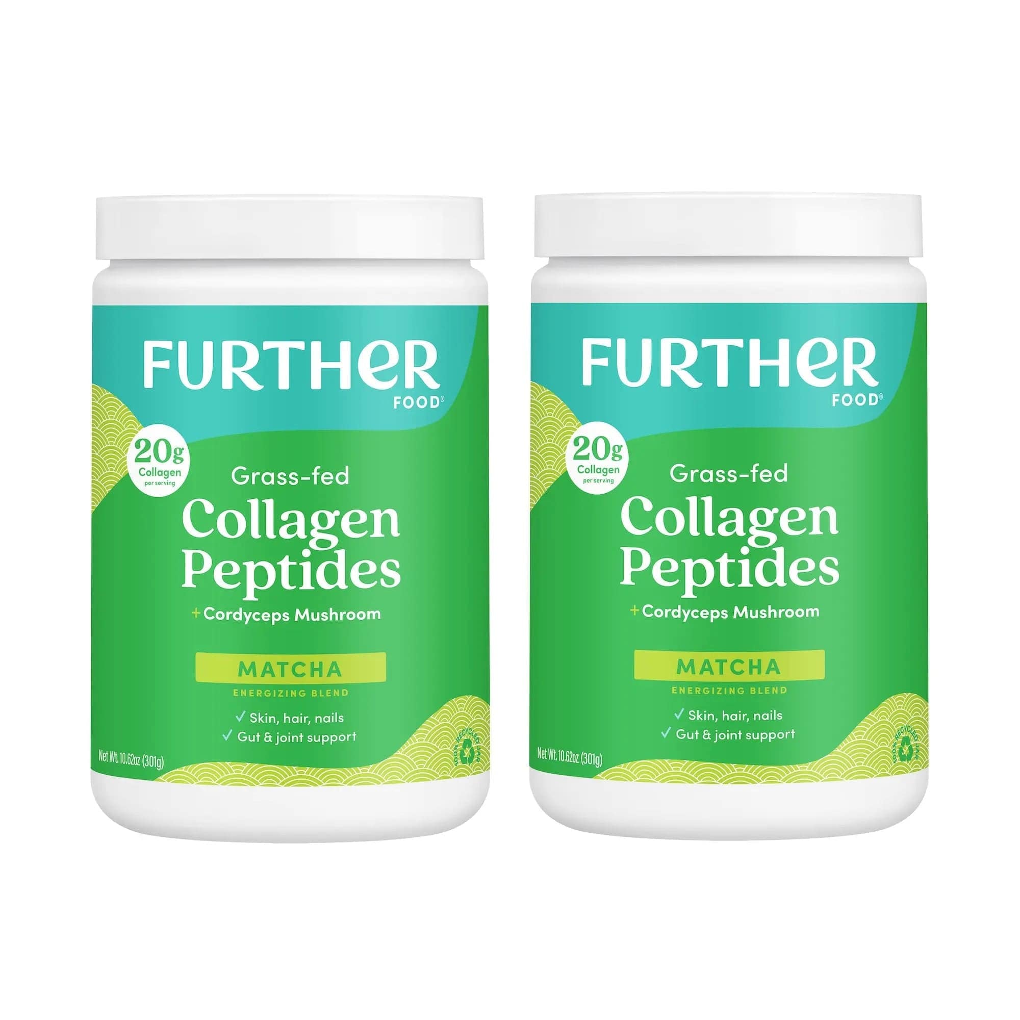 Matcha Collagen Peptides Powder | Further Food