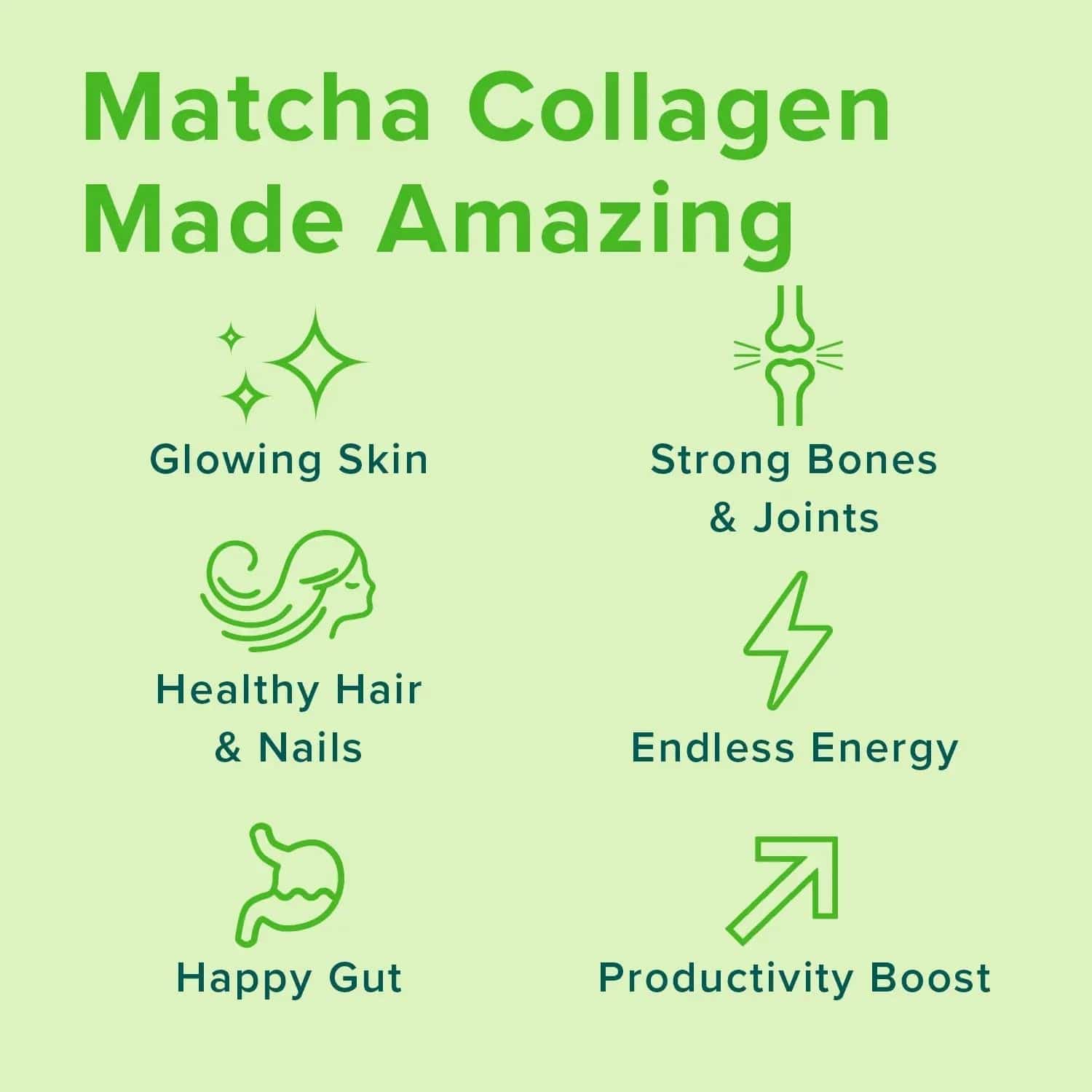 Matcha Collagen Peptides Powder | Further Food