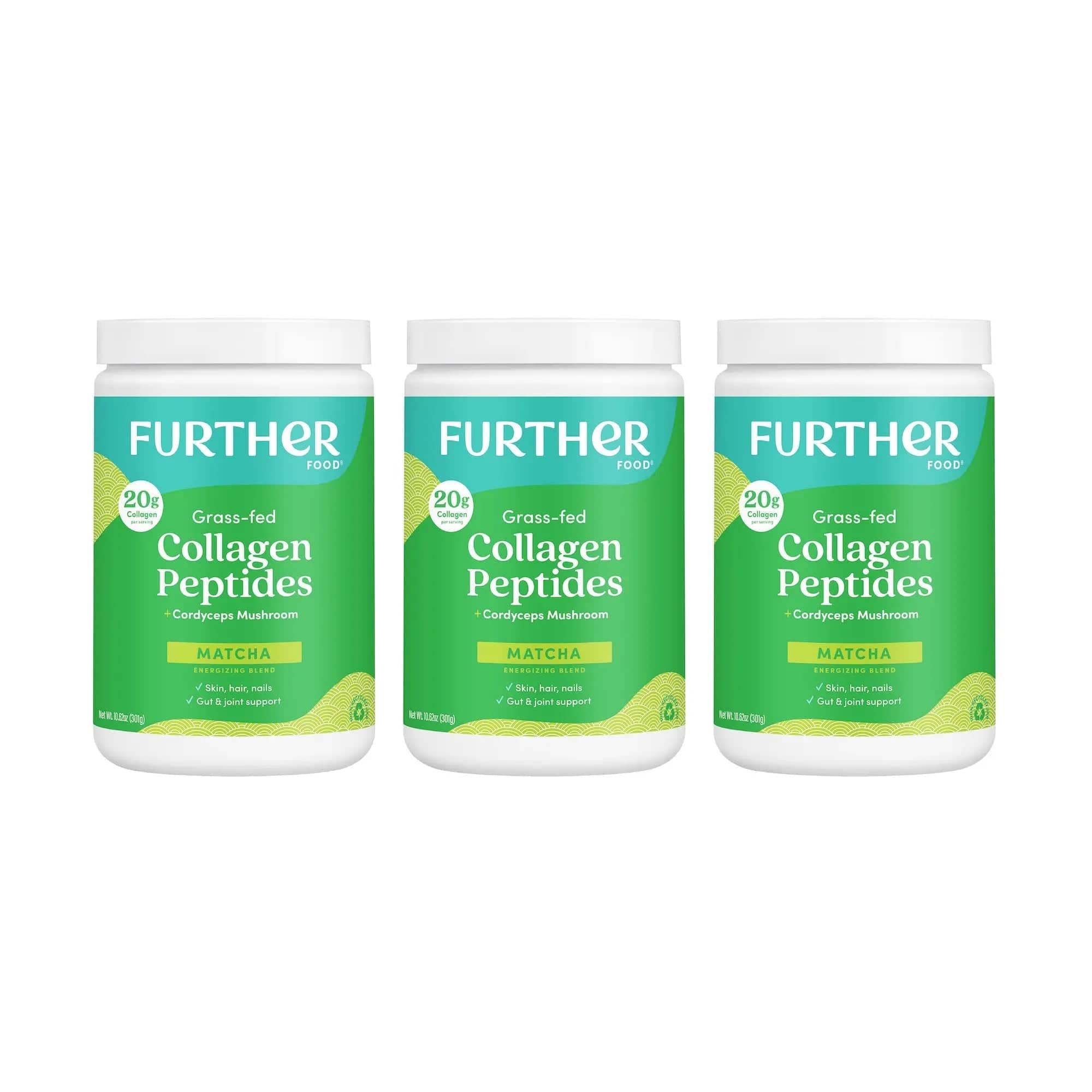 Matcha Collagen Peptides Powder | Further Food