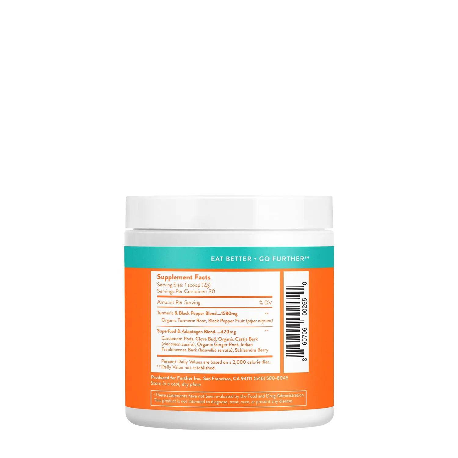 Superfood Turmeric Nutrition Facts