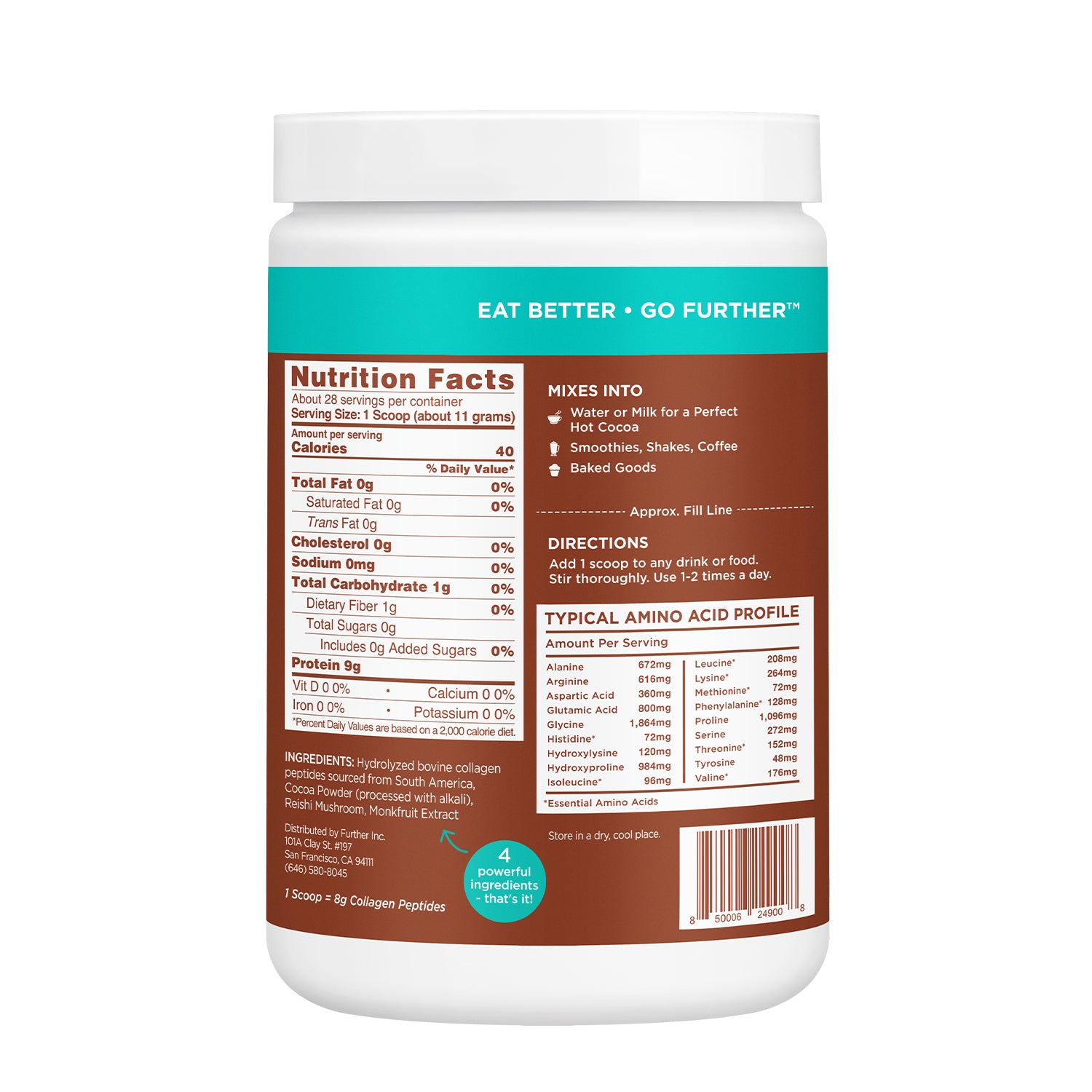 Chocolate Collagen Nutrition Facts