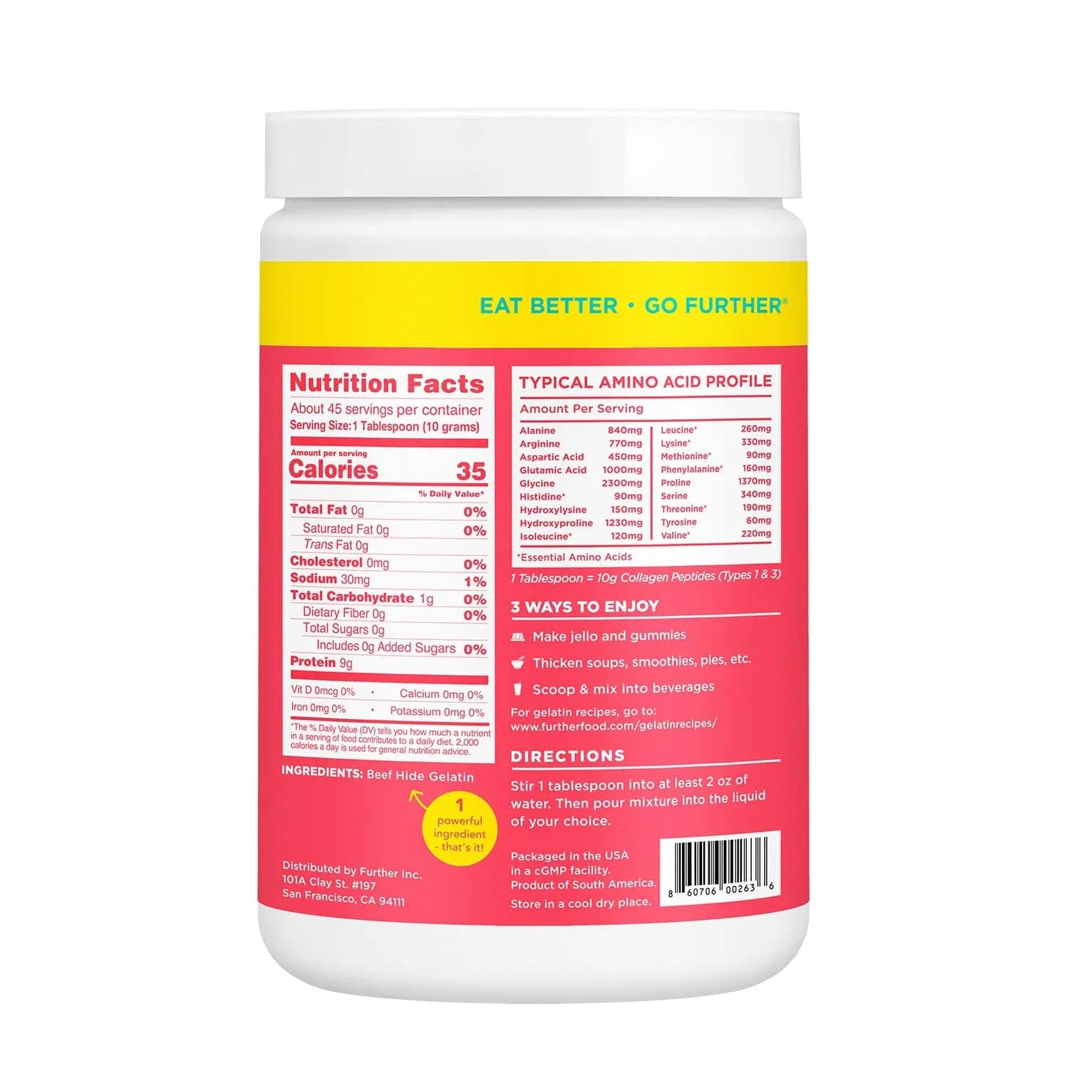 Gelatin Nutrition Facts