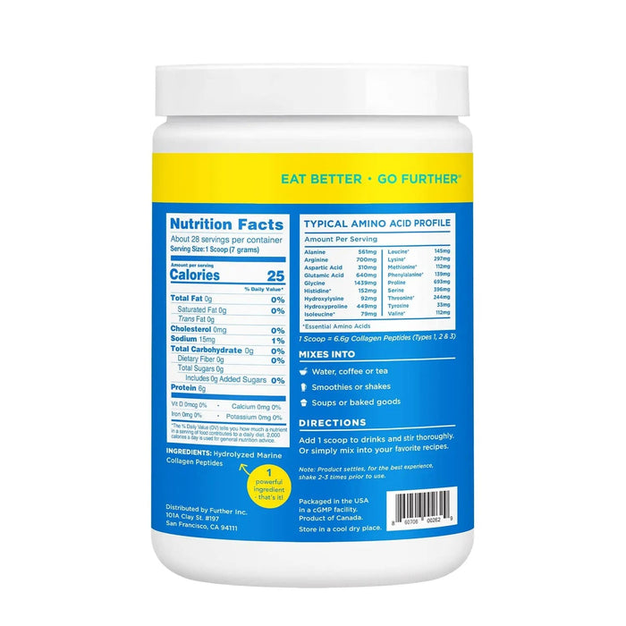 Marine Collagen Peptides Nutrition Facts