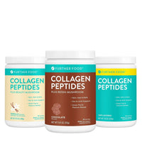 Further Food Collagen Best Seller Bundle - Vanilla, Chocolate, and Unflavored Collagen Peptides