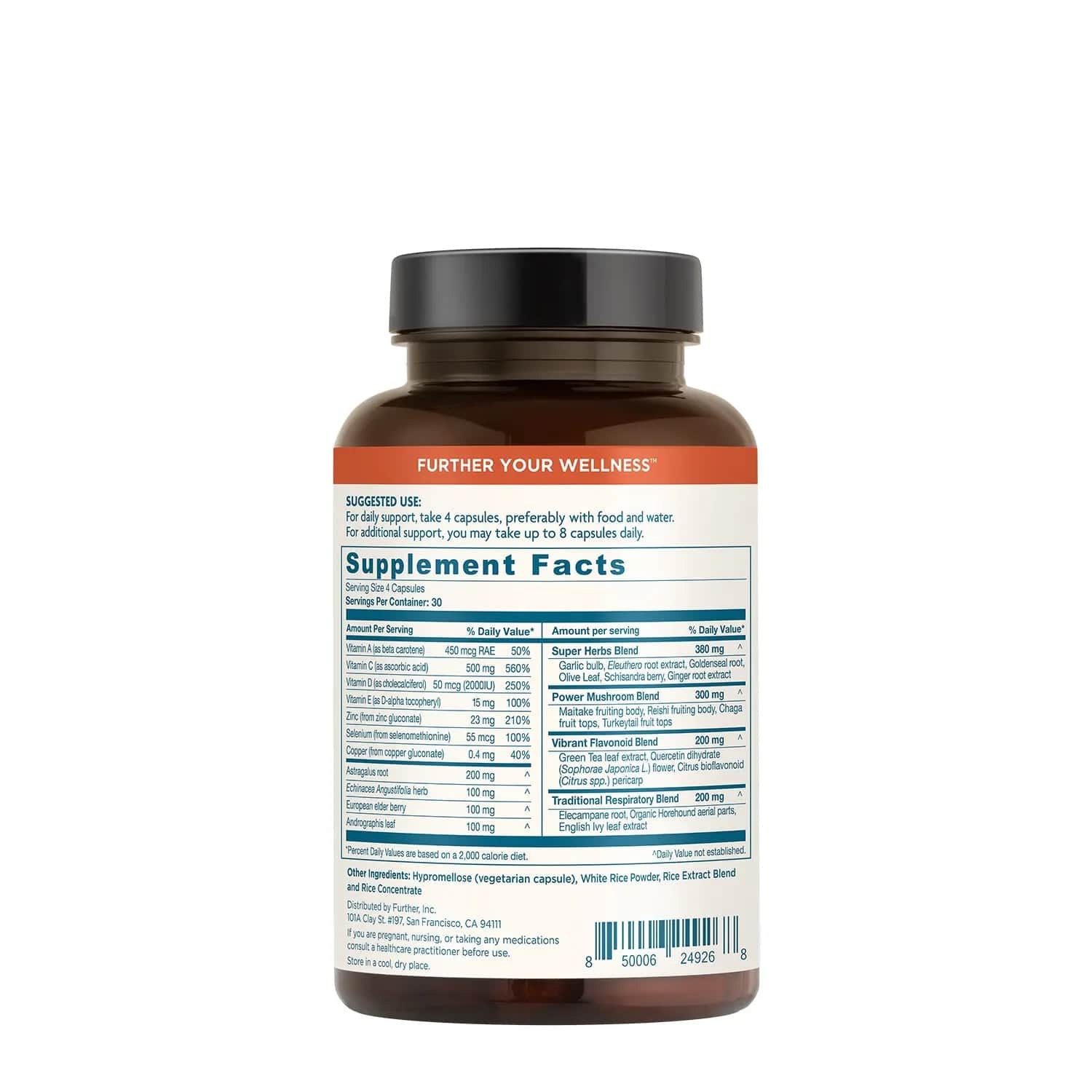 Ultimate Immune Support Supplement Facts