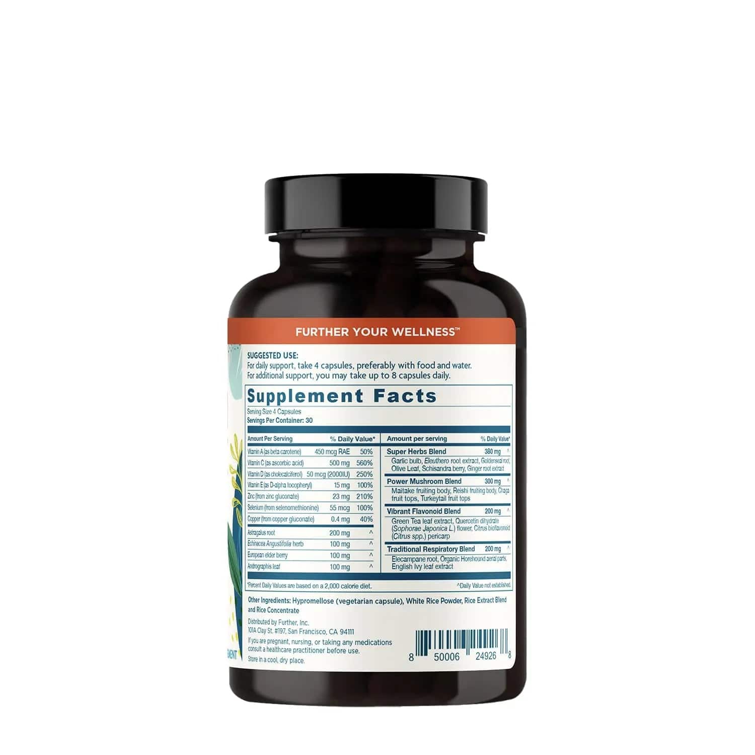 Ultimate Immune Support Supplement Facts