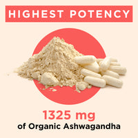 1325mg of Organic Ashwagandha